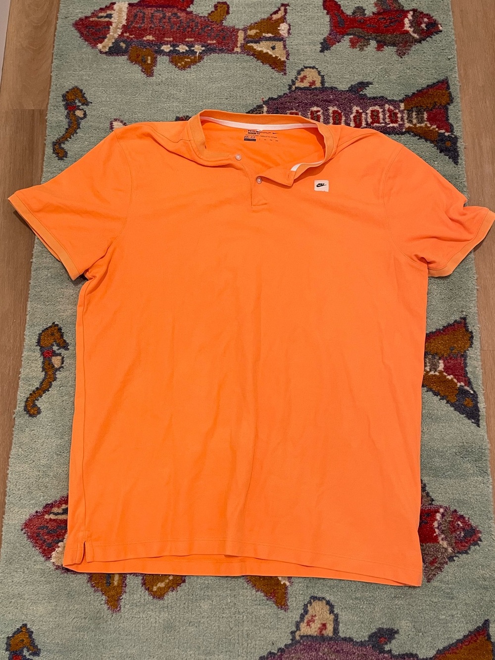 Nike Golf Dri-FIt Polo Men's Orange Collared Shirt